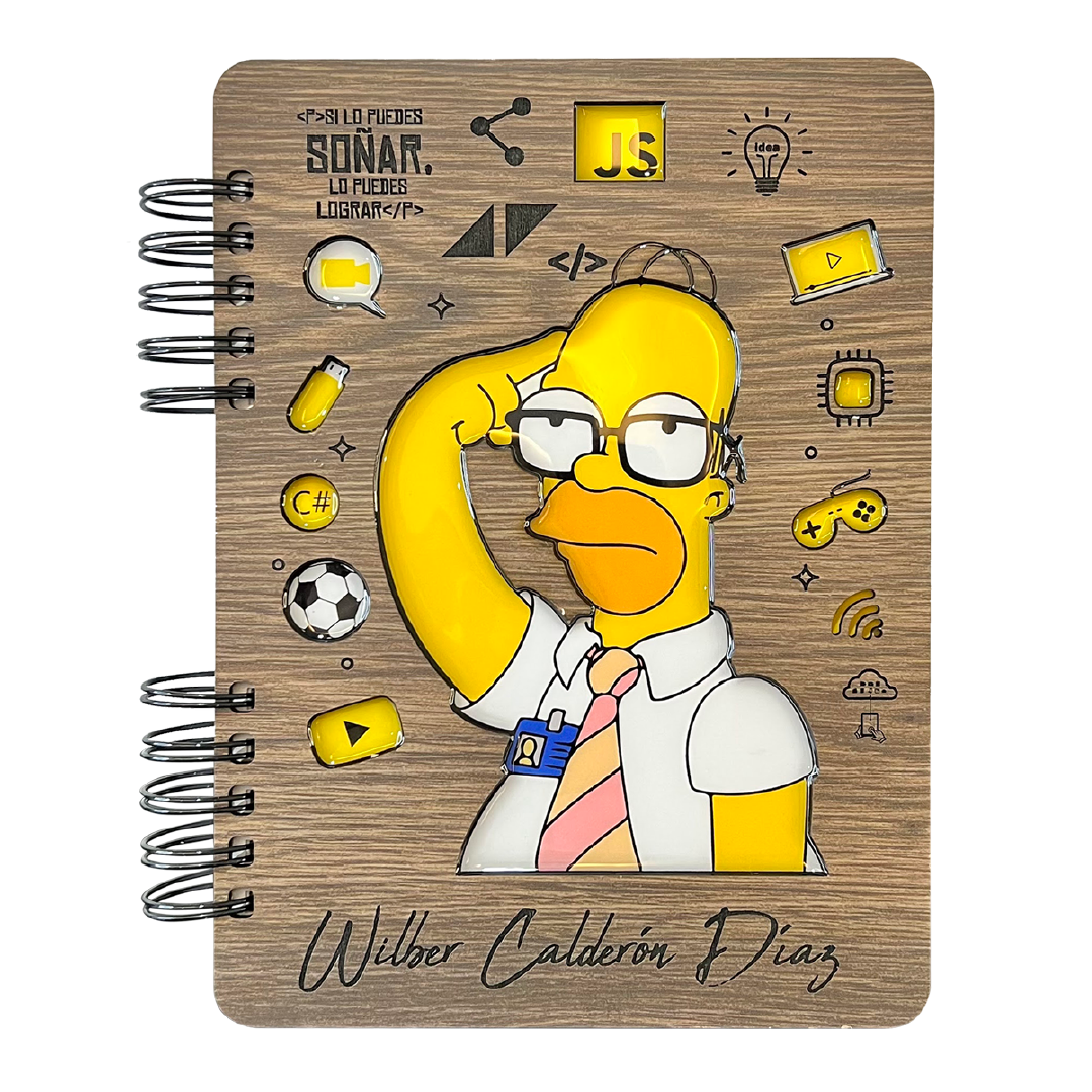 libretas en madera